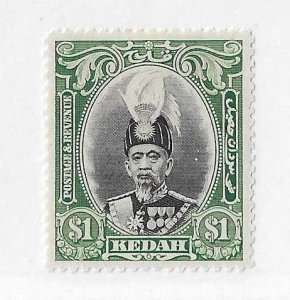 Malaya (Kedah)  Sc #52  $1  OG VF