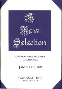 A New Selection - Genuine Historical Documents and Collec...