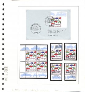 Germany #1954 VFU + MNH stamps & FDC Traffic safety for children