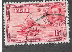 Fiji #132  1 1/2p  King George Vl  (U) CV $3.00