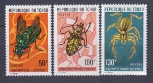 1974 Chad 696-698 Insects 16,10 €