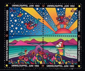 United Nations - Vienna # 132a, Earth Summit, Peter Max, Mint NH, 1/2 Cat.
