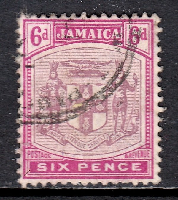 Jamaica - Scott #42 - Used - Minor paper adhesion/rev. - SCV $15