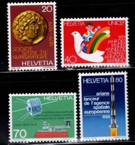 Switzerland Scott 677-680 MNH** 1979 stamp set