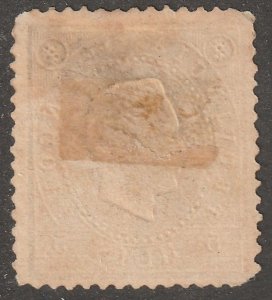 Angola, stamp,  Scott#16,  used,  hinged,  5 reis,