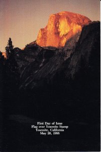 USPS 1st Day Ceremony Program #2280 Flag Over Yosemite  1988