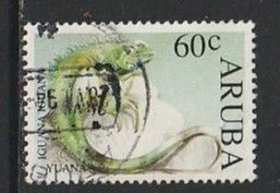 1993 Aruba - Sc 99 - used VF - 1 single - Iguana