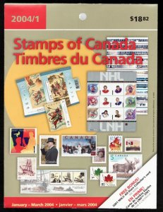 2004 - Sealed Canada Post #1 Quarterly Pack w/ bonus NHL card -  Jan to March