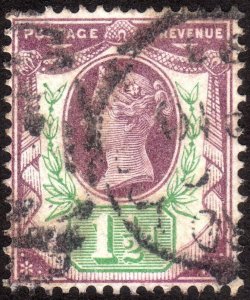 1887, Great Britain, 1 1/2p, Used, Sc 112, Sg 198