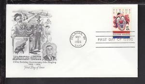 US Circus 1966 Artmaster U/A FDC BIN