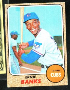 1968 TOPPS ERNIE BANKS EX-NRMT