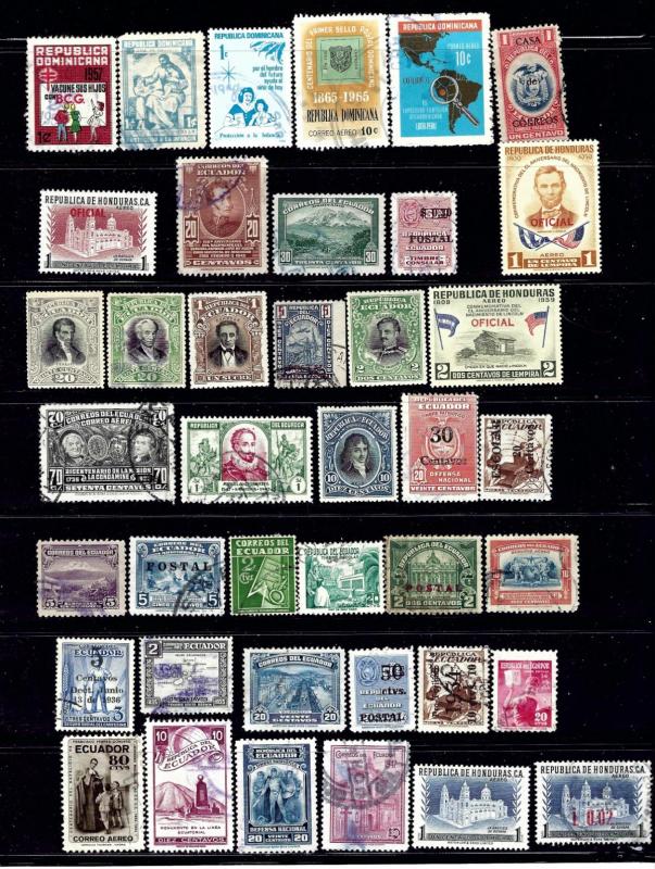 Dominican Republic #1 40 diff mint and used