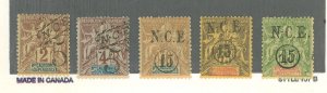 New Caledonia #59-63 Unused Single (Complete Set)