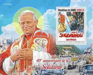 Guinea - 2020 Polish Solidarity Lech Walesa - Stamp Souvenir Sheet - GU200263b