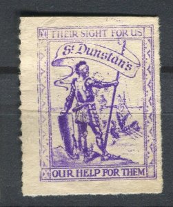 USA; 1920s early Illustrated Local Special Advert Stamp, St. Dunstan's