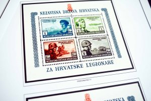 COLOR PRINTED CROATIA [NDH] 1941-1945 STAMP ALBUM PAGES (30 illustrated pages)