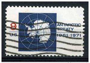 USA 1971 - Scott 1431 used - 8c, Antartic Treaty