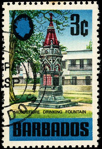 BARBADOS Sc 330 VF/USED - 1970 3¢ Drinking Fountain