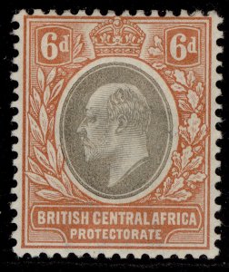 NYASALAND - BCA EDVII SG62, 6d grey & reddish buff, M MINT.