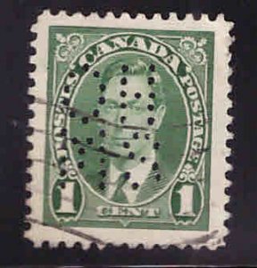 Canada Scott oA36 Official OHMS perfin Used stamp