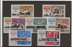 Russia 1965 Post Office History sg.3192-8 set of 7   MNH