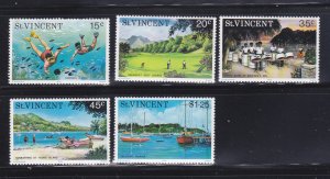 St Vincent 430-434 Set MNH Tourism (B)