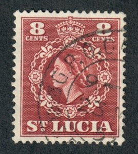 St. Lucia #163 used single