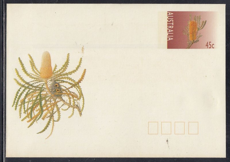 Australia - 45c Banksias ericafolia Stationary Cover