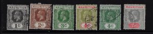 Mauritius KGV 1922-34 set compl. (16)  used. Sg223-237/ Sc 179-195, (c830a