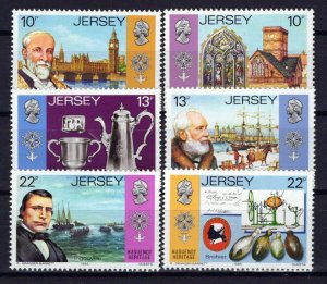 Jersey 366-371 MNH Huguenot Heritage Ships Industry ZAYIX 0524S0043M