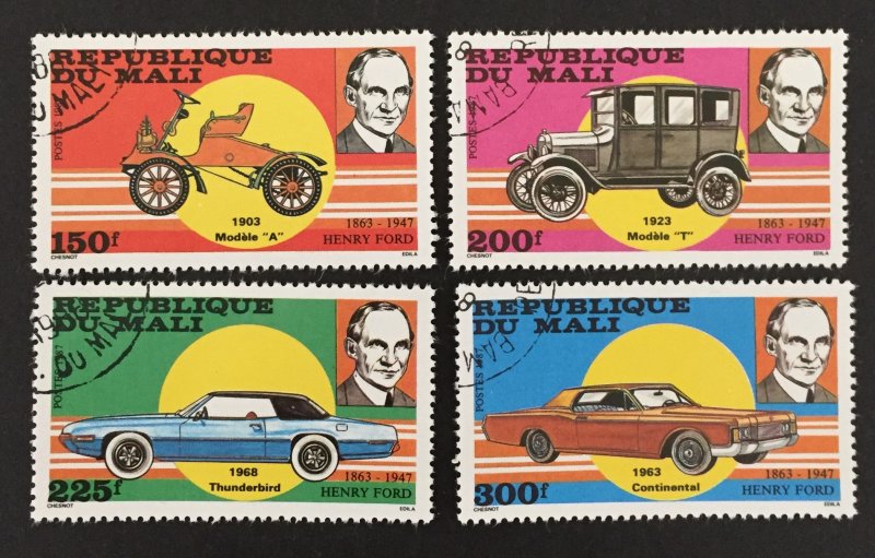 Mali 1987 #546-9, Henry Ford, Used/CTO.