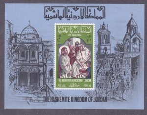 Jordan 531N Mi Block 35 1966 Jesus Condemned to Death Souvenir sheet