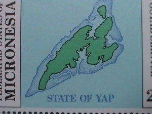 ​MICRONESIA -1984 SC#1-4  POSTAL SERVICE INAUGURATION MNH IMPRINT-BLOCK   VF