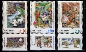 ISRAEL Scott 1393-1395 MNH** stamp set with tabs