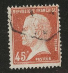 France Scott 190 used 45c Pasteur stamp 1923-1926