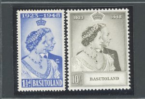 1948 Basutoland - Stanley Gibbons #36-37 - Royal Silver Wedding - MNH**