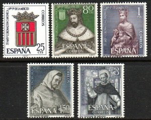 Spain Sc #1182-1186 MNH