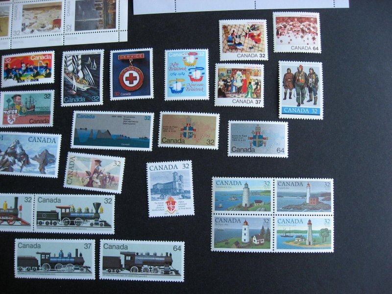 Canada 1984 annual souvenir collection MNH stamps, no book only pictured stamps