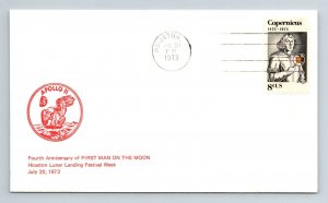 1973 Apollo 11 - 4th Anniversary 1st Man on the Moon - F7744