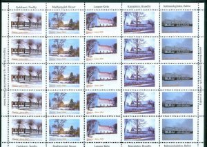 Denmark 2005. Christmas Sheet Local Samso. Farms, Houses.