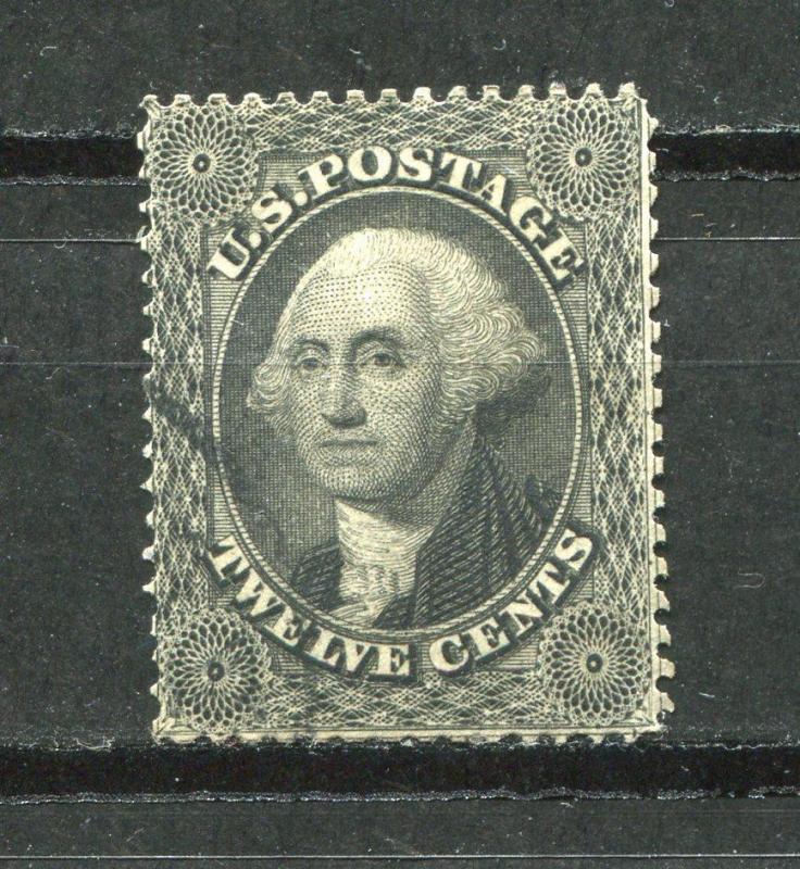 USA 1857-61 Sc 36b Used Week Outer frame lines Plate 3 Washington lot 604