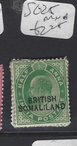 SOMALILAND  (PP1210B)  KE  ON   INDIA  1/2   A   SG 25   MNH