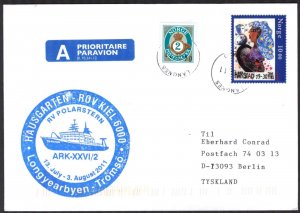 {A207} Norway 2011 Ships RV Polarstern ARK - XXVI/2 Cover