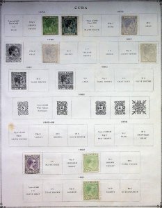 CUBA: 1878-1940 Used & Unused - Ex-Old Time Collection - 7 Sides Page (66587)