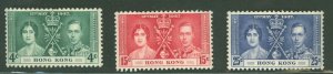 Hong Kong #151-153 Mint (NH) Single (Complete Set)