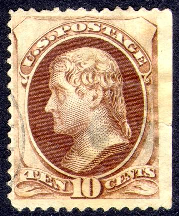 150 10c Jefferson Light Cancel