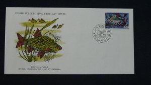 WWF fish FDC Yugoslavia 1976 (-50% for 10 sets or more)