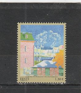 Estonia  Scott#  774  MNH  (2014 Courtyard by Herbert Lukk)