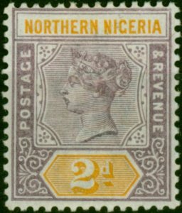 Northern Nigeria 1900 2d Dull Mauve & Yellow SG3 Fine MM