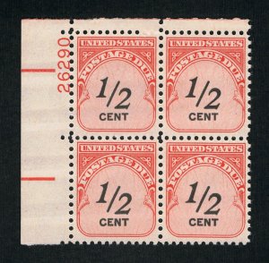 EXCEPTIONAL GENUINE SCOTT #J88 VF-XF MINT OG NH 1959 PLATE BLOCK-4 PLATE #26290